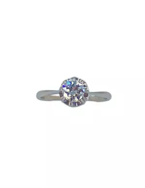 Bague Platine & Diamant Solitaire