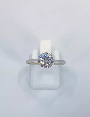 Bague Platine & Diamant Solitaire 2
