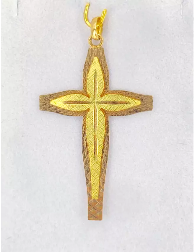 Pendentif Croix Ancienne 2 Ors