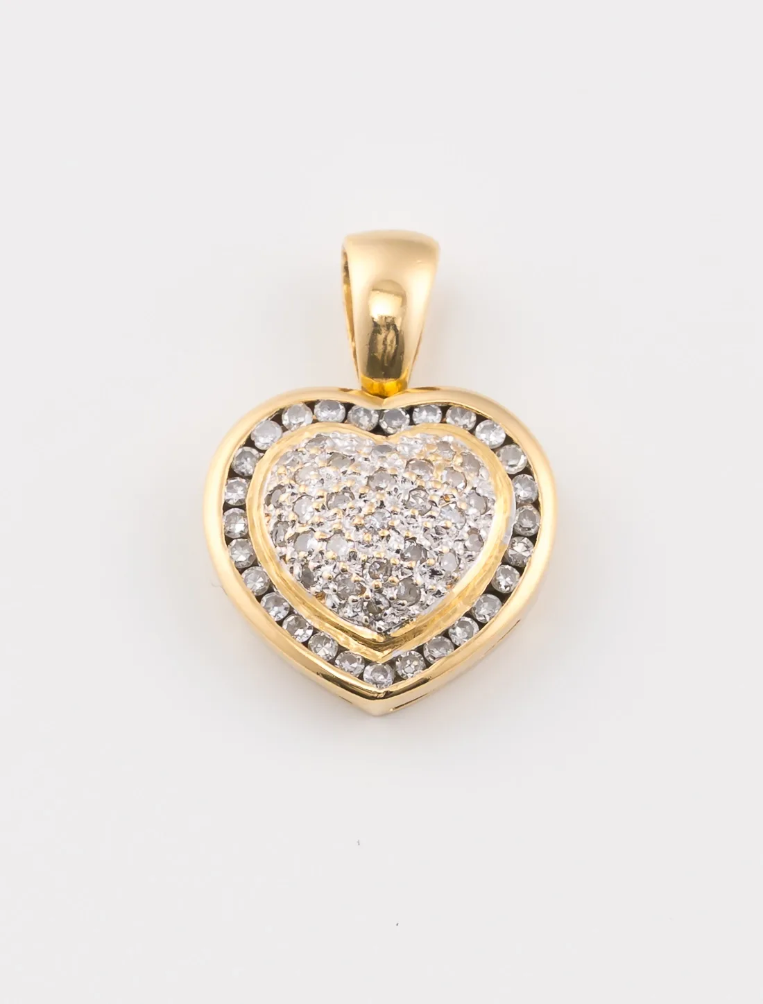 Pendentif Coeur Or & Diamants