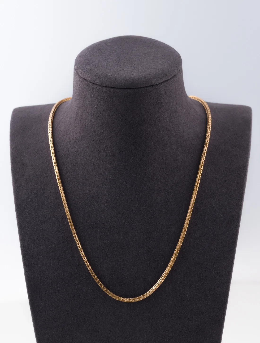 Collier Chaîne Maille Palmier Or Jaune