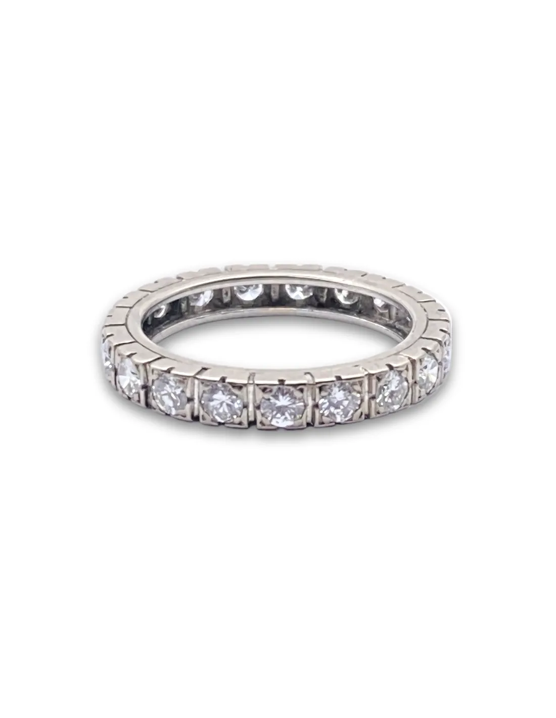 Bague alliance en or blanc 18 carats & diamants