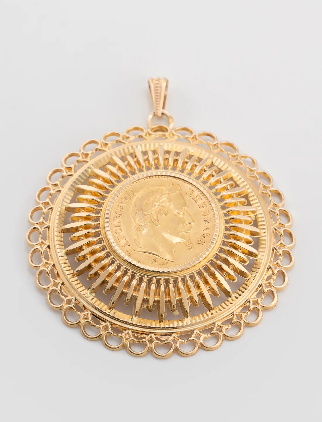 Pendentif Médaille Pièce d'Or Napoléon III