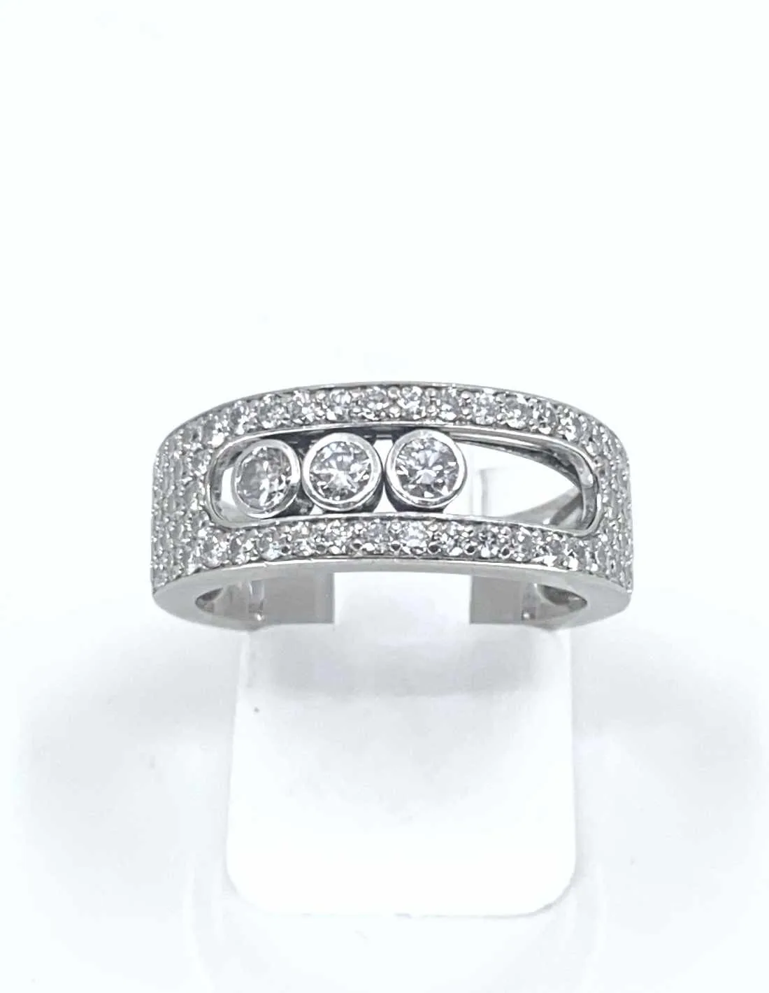 Bage Messika Move Or Blanc Pavée Diamants