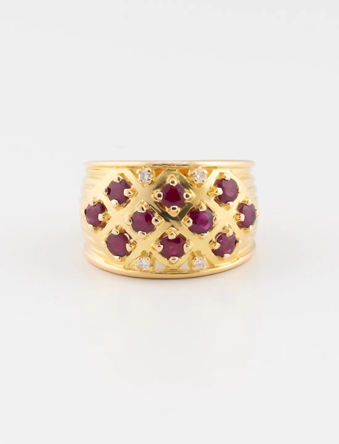 Bague Rubis & Diamants