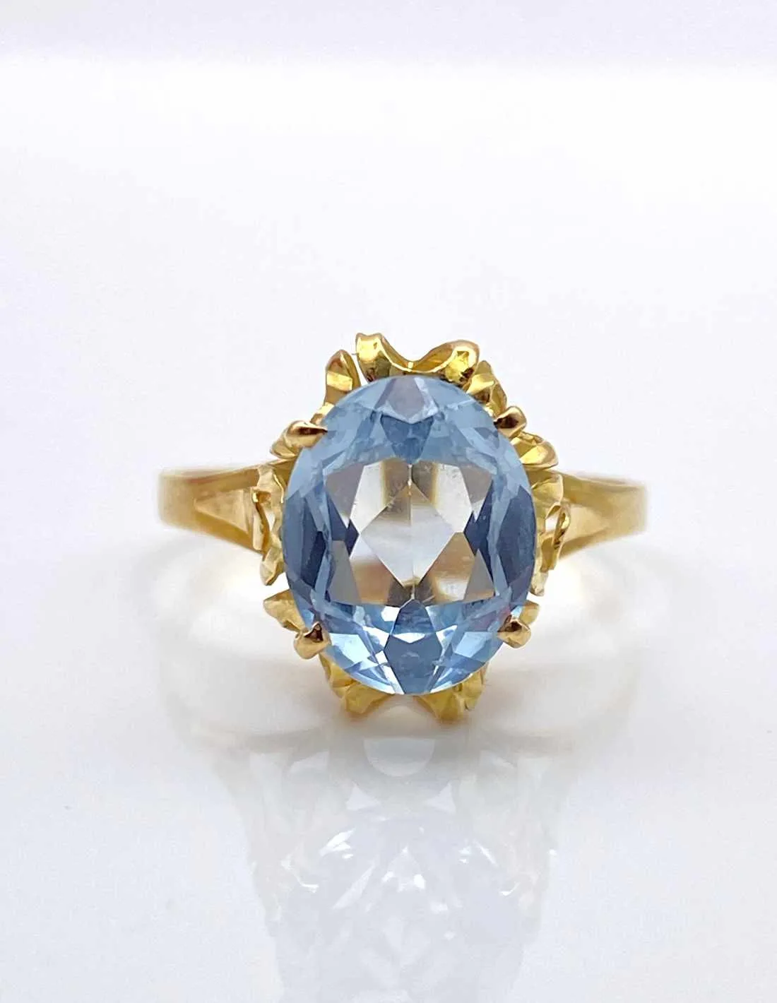 Bague Fleur Or Jaune & Topaze