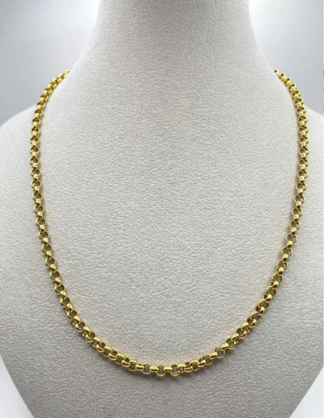 Chaine Maille Jaseron Or Jaune 18K