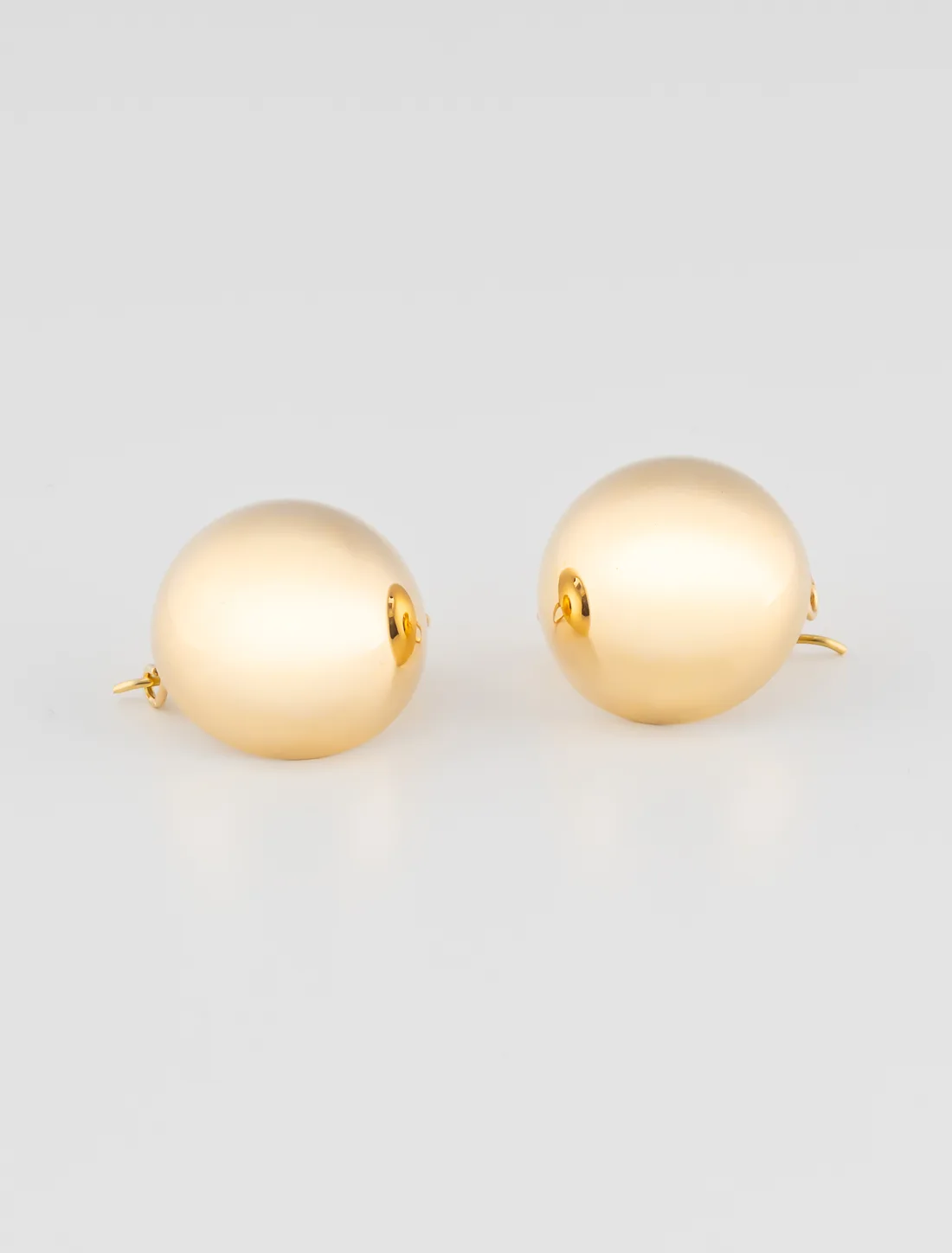 Boucles d'Oreilles Boules or Jaune