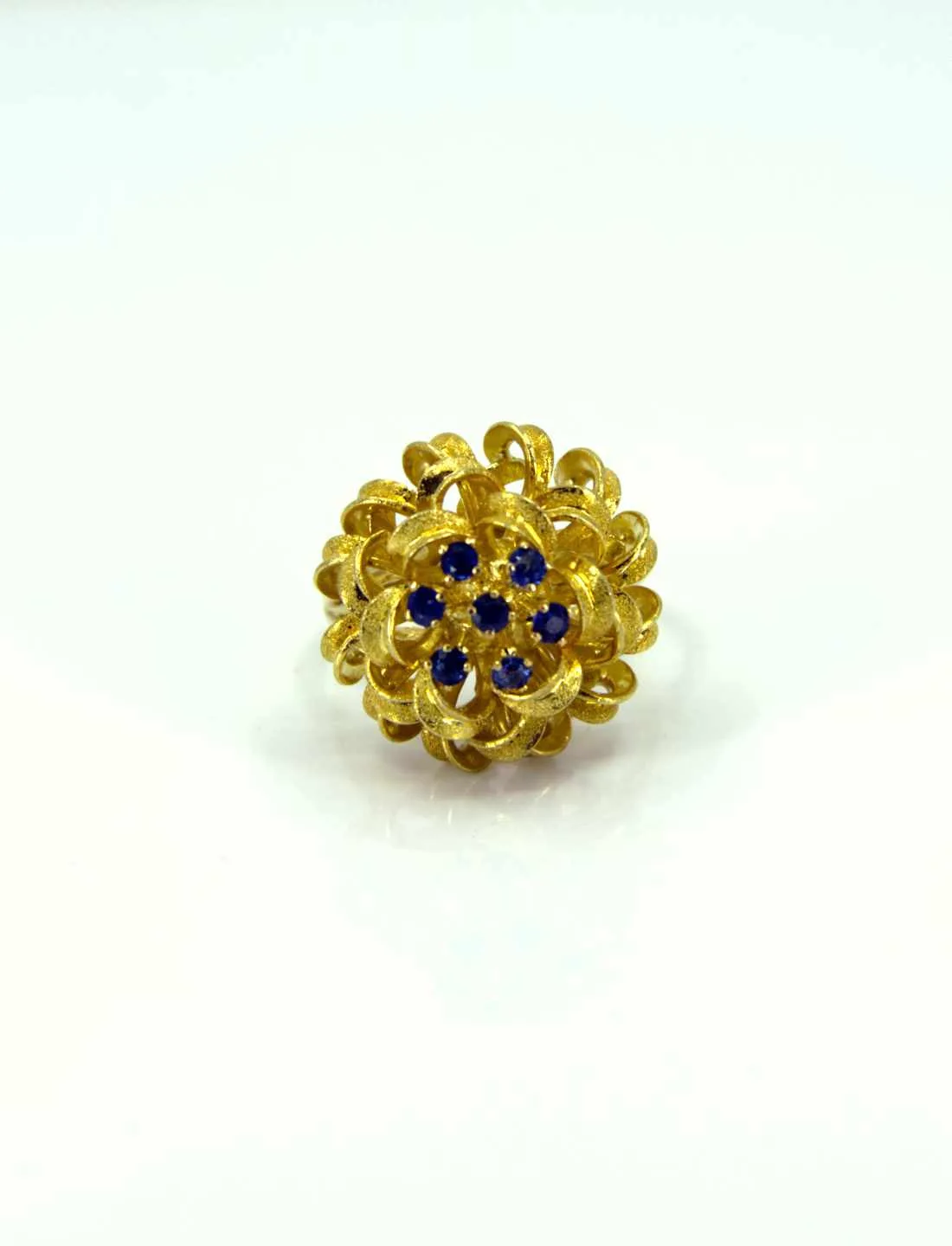 Bague Chou Or jaune & Saphirs