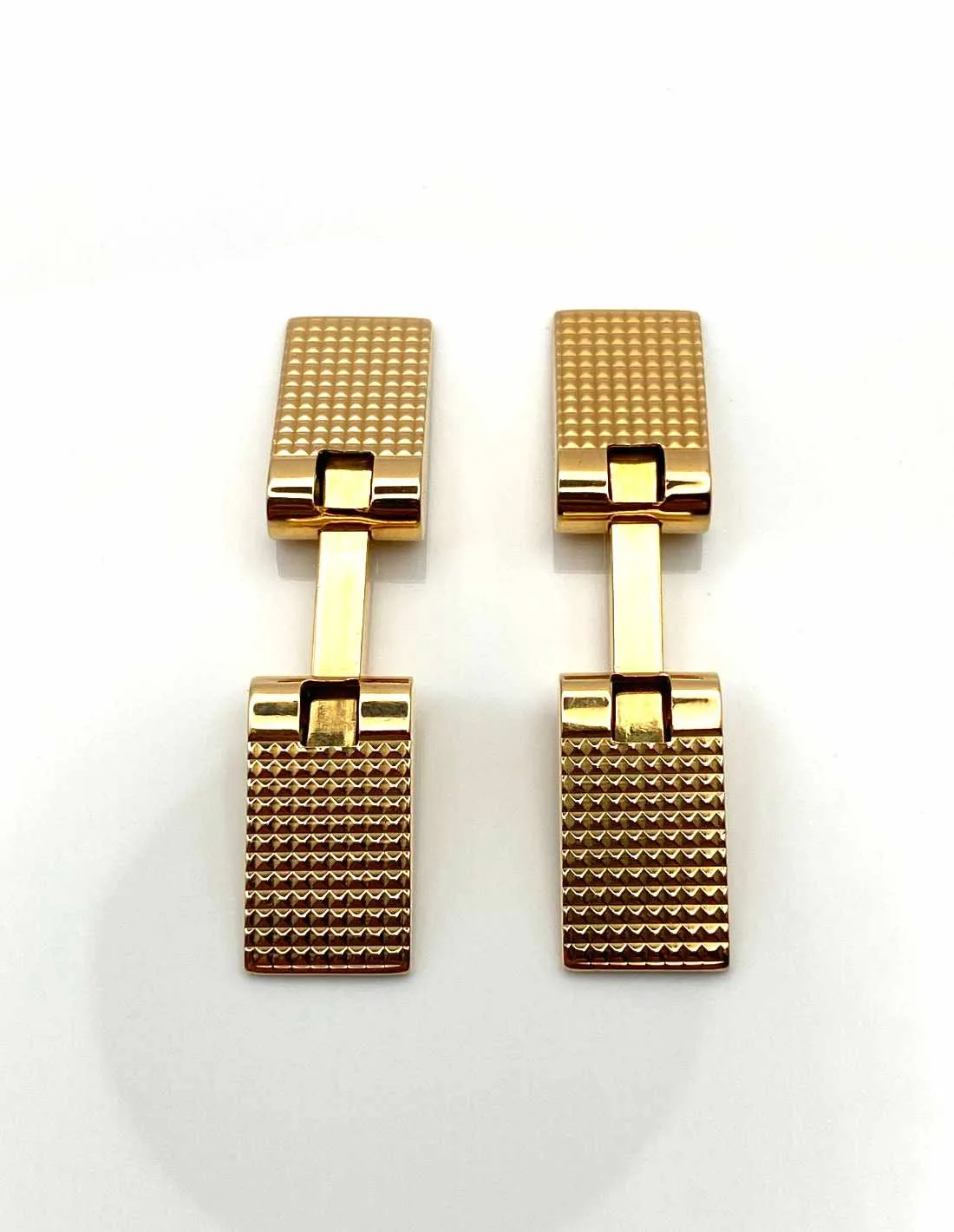 Paire de Boutons de Manchette Or Jaune 18K