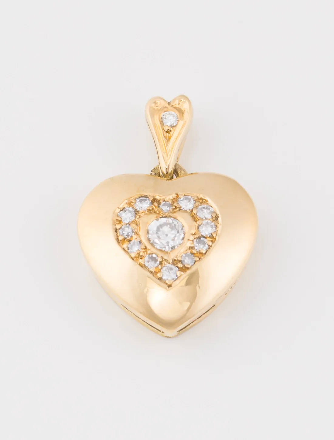 Pendentif Coeur & Diamants