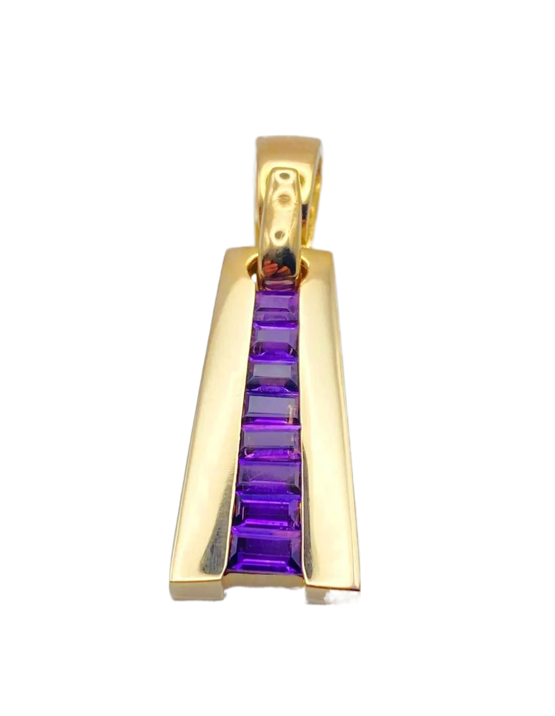 GUY LAROCHE - Pendentif Or & Amethystes