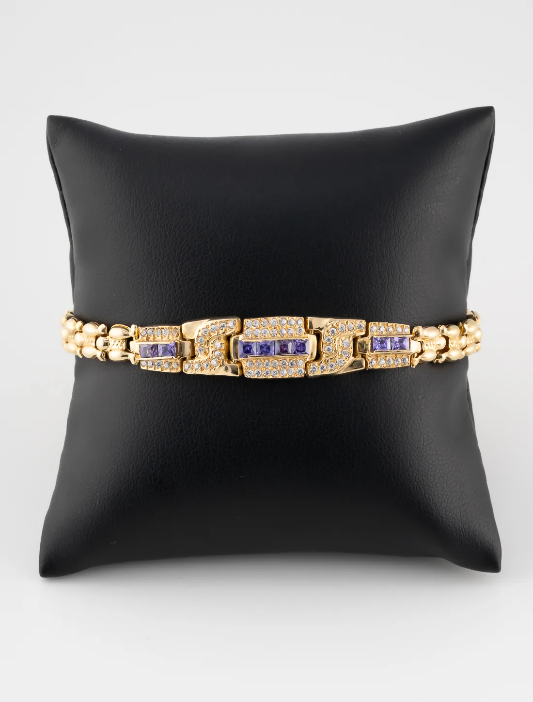 Bracelet Améthystes Or Jaune