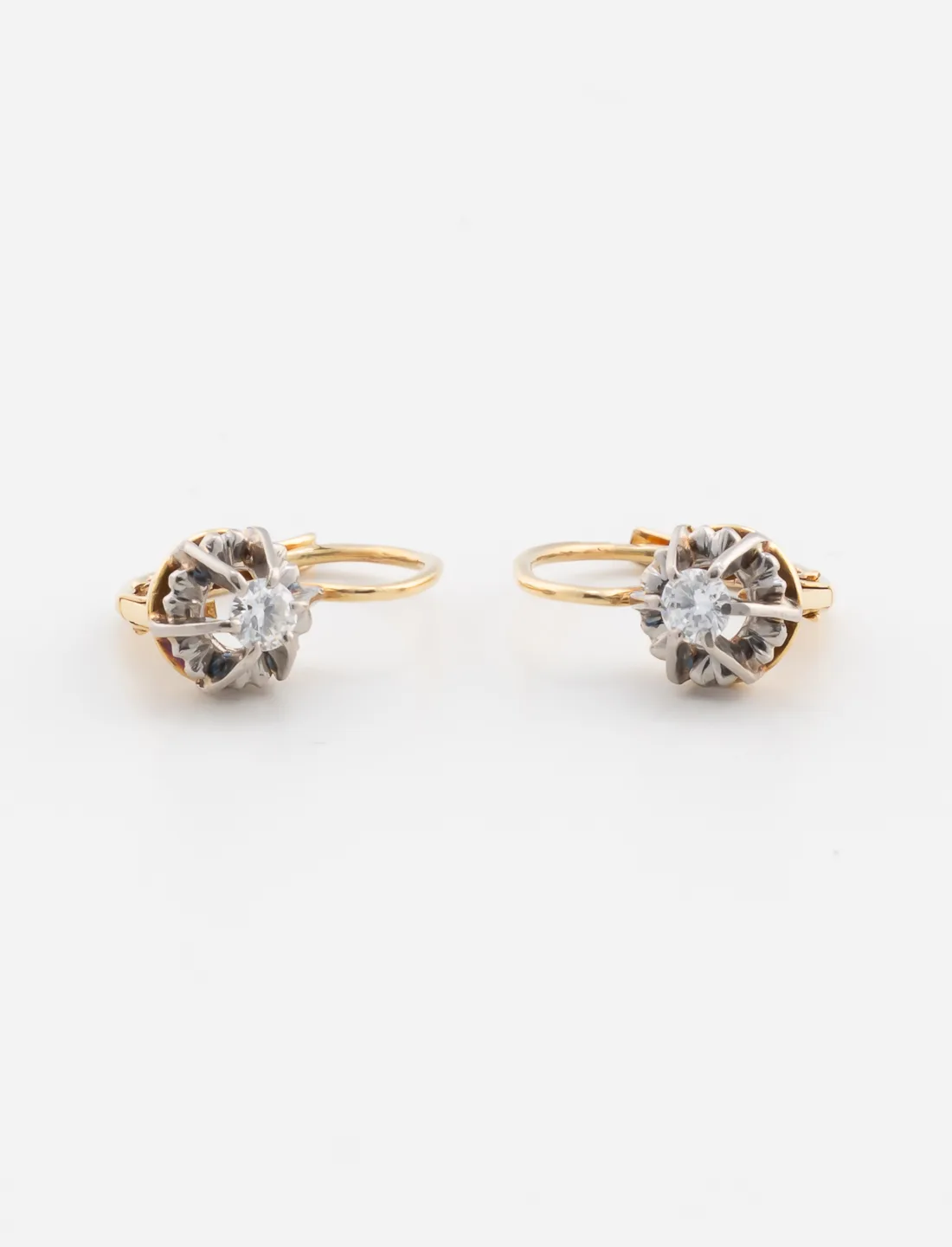 Boucles d'Oreilles Dormeuses Diamants