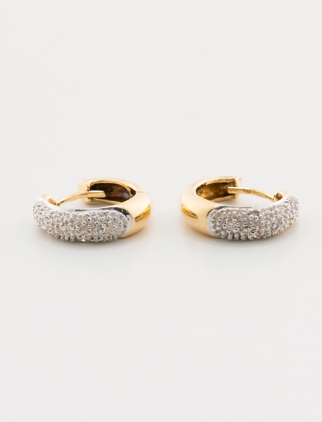 Boucles d'oreilles Créoles Or Jaune & Diamants