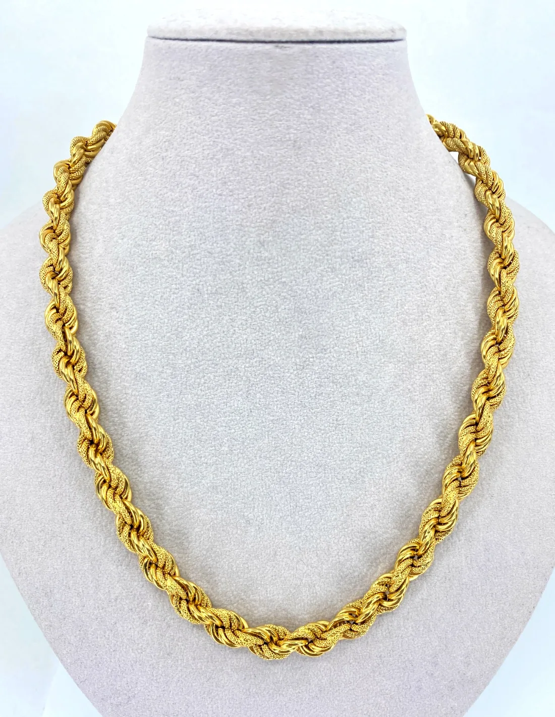 Collier Torsadé Or Jaune