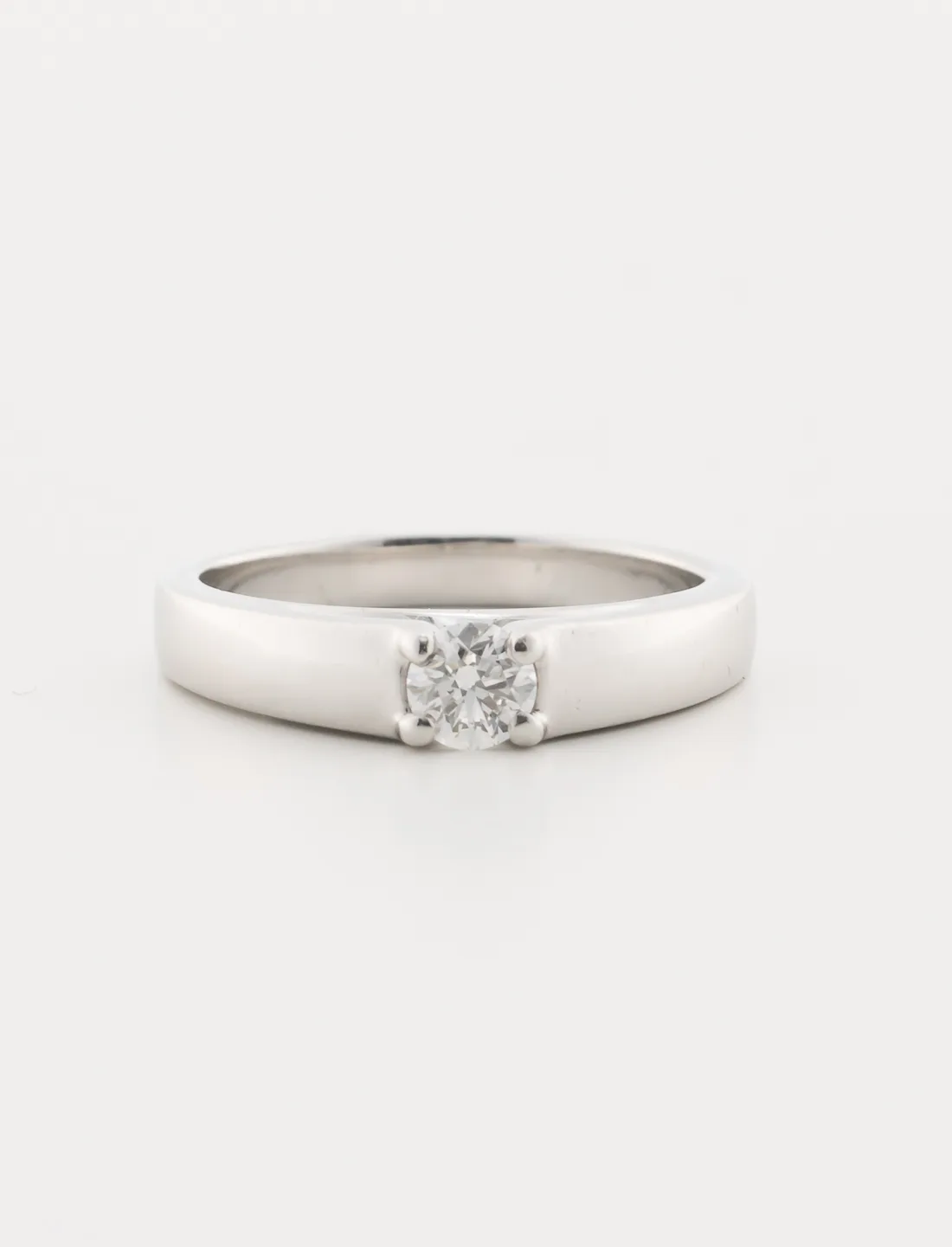 Bague Solitaire Platine Bulgari