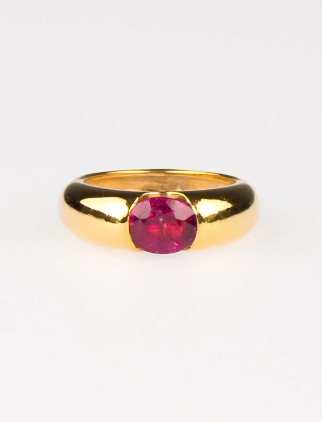 Bague Jonc Or Jaune & Tourmaline