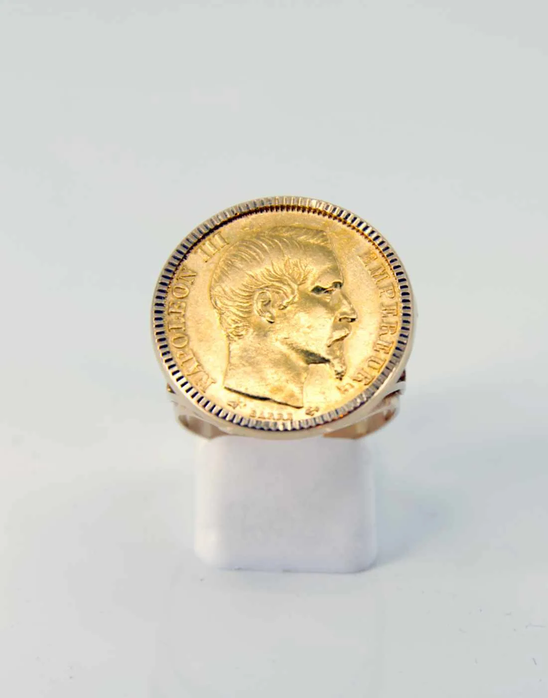 Bague Vintage Or Jaune Pièce 20 francs