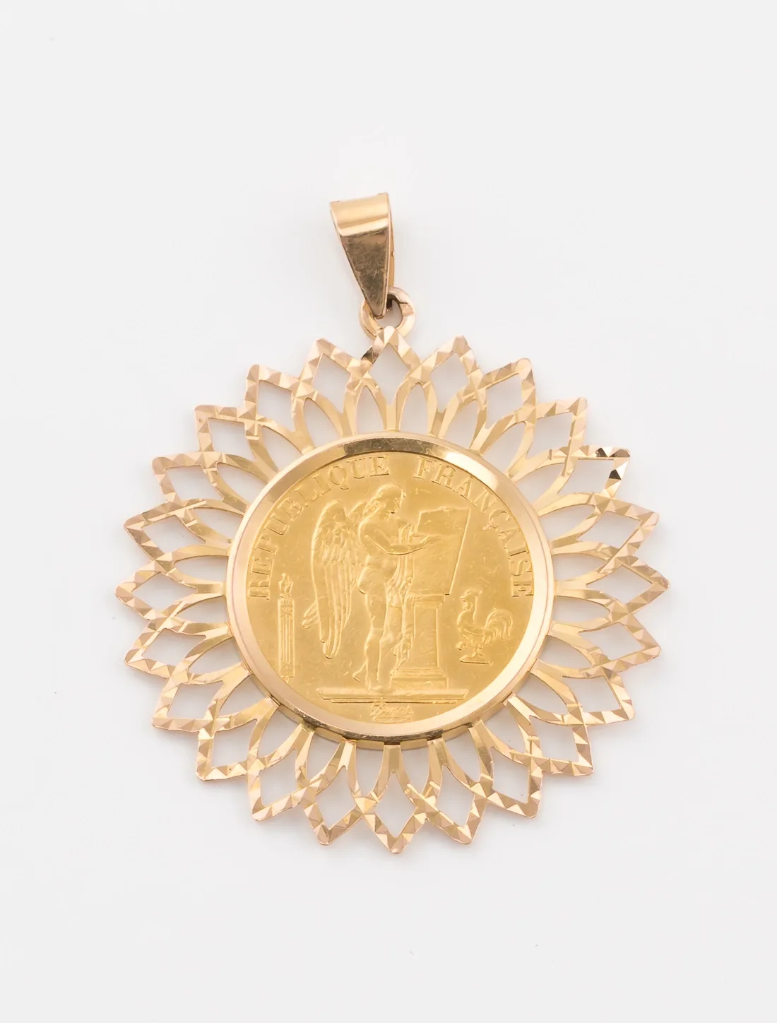 Pendentif Porte Pièce 20f Napoléon Or