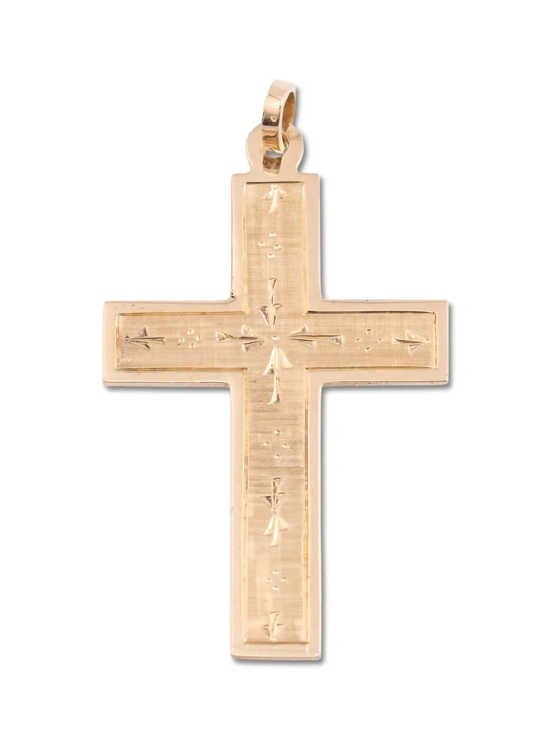 Pendentif Crucifix Or Rose 18K