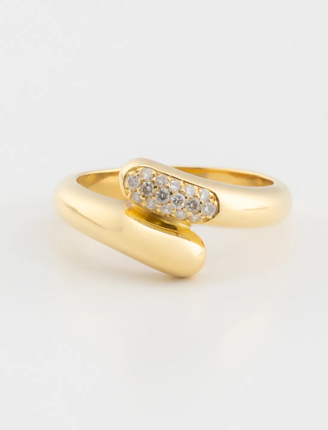 Bague Jonc Or Jaune & Diamants