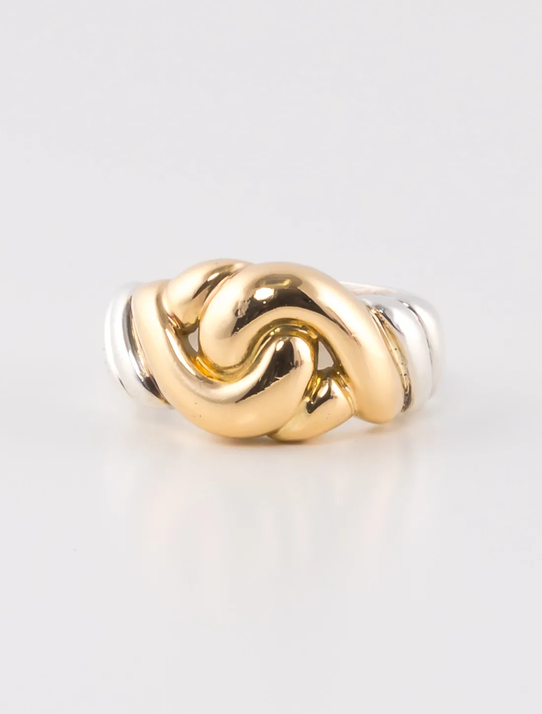 Bague Hermès Vintage Noeud Or & Argent