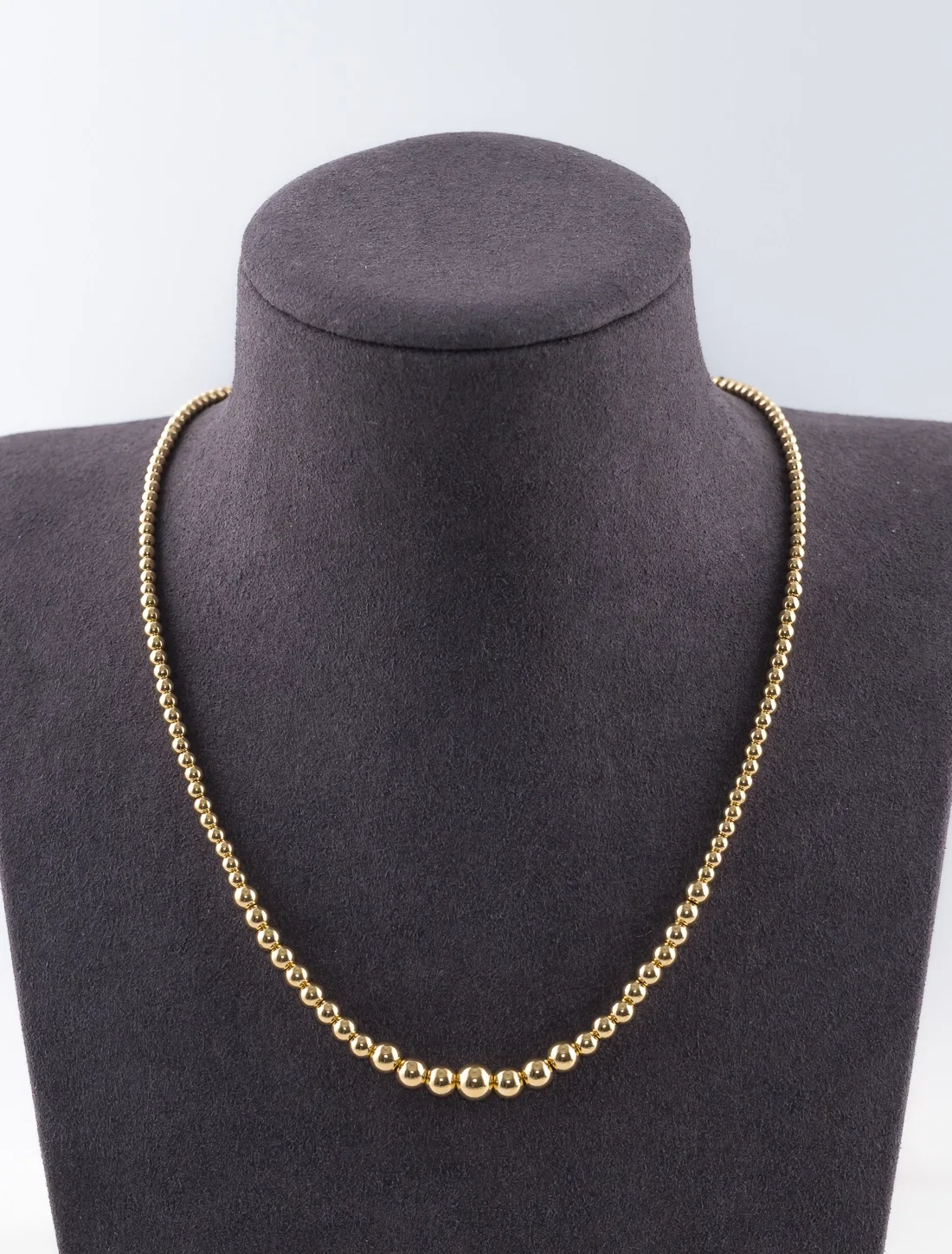 Collier Boules Or Jaune
