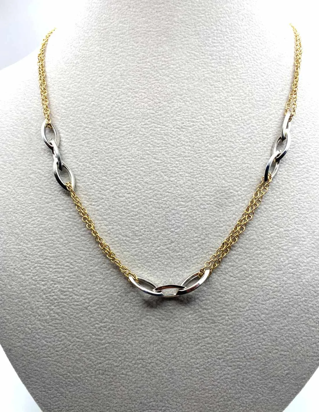 Collier Or Bicolore