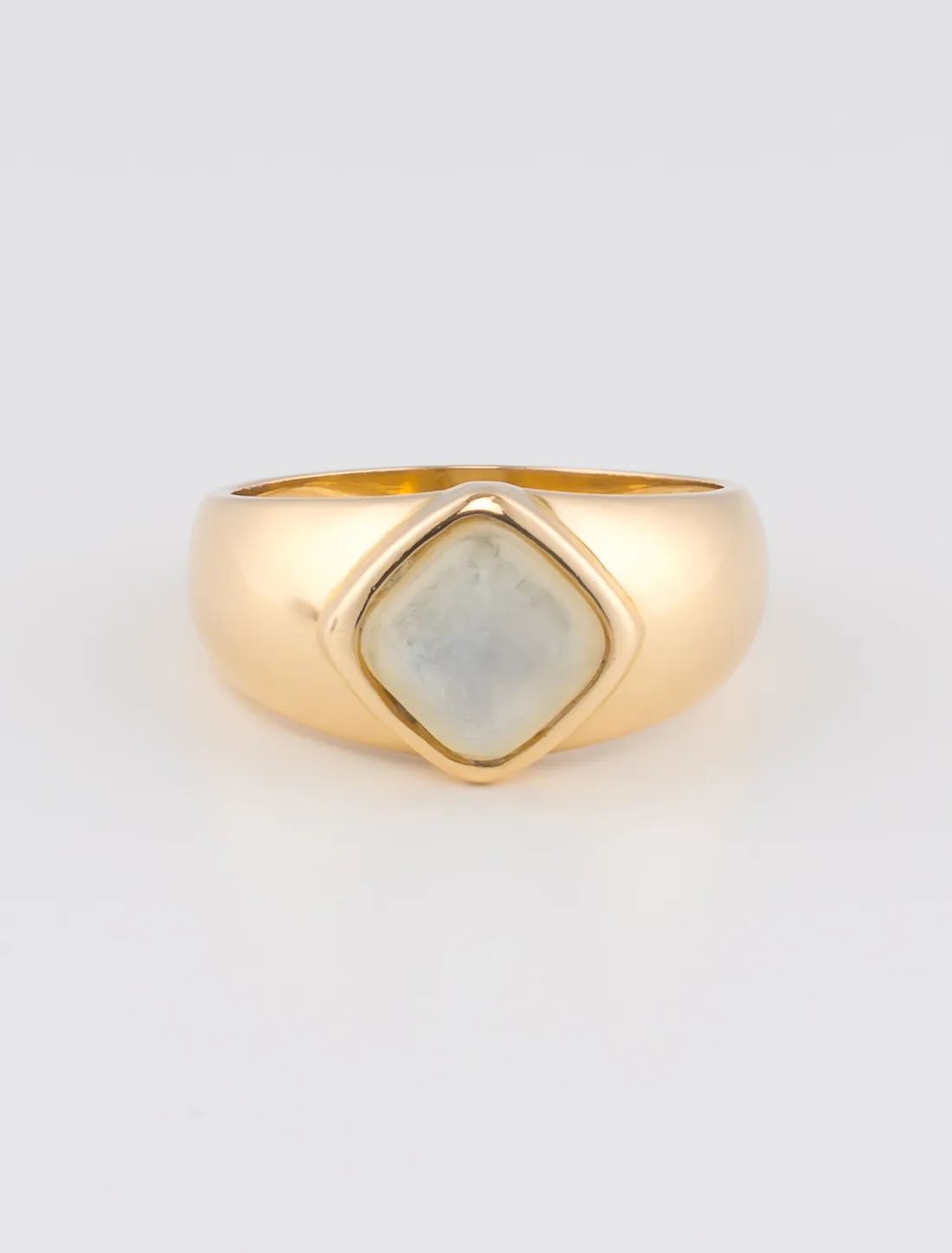 Bague Jonc Nacre Or Jaune