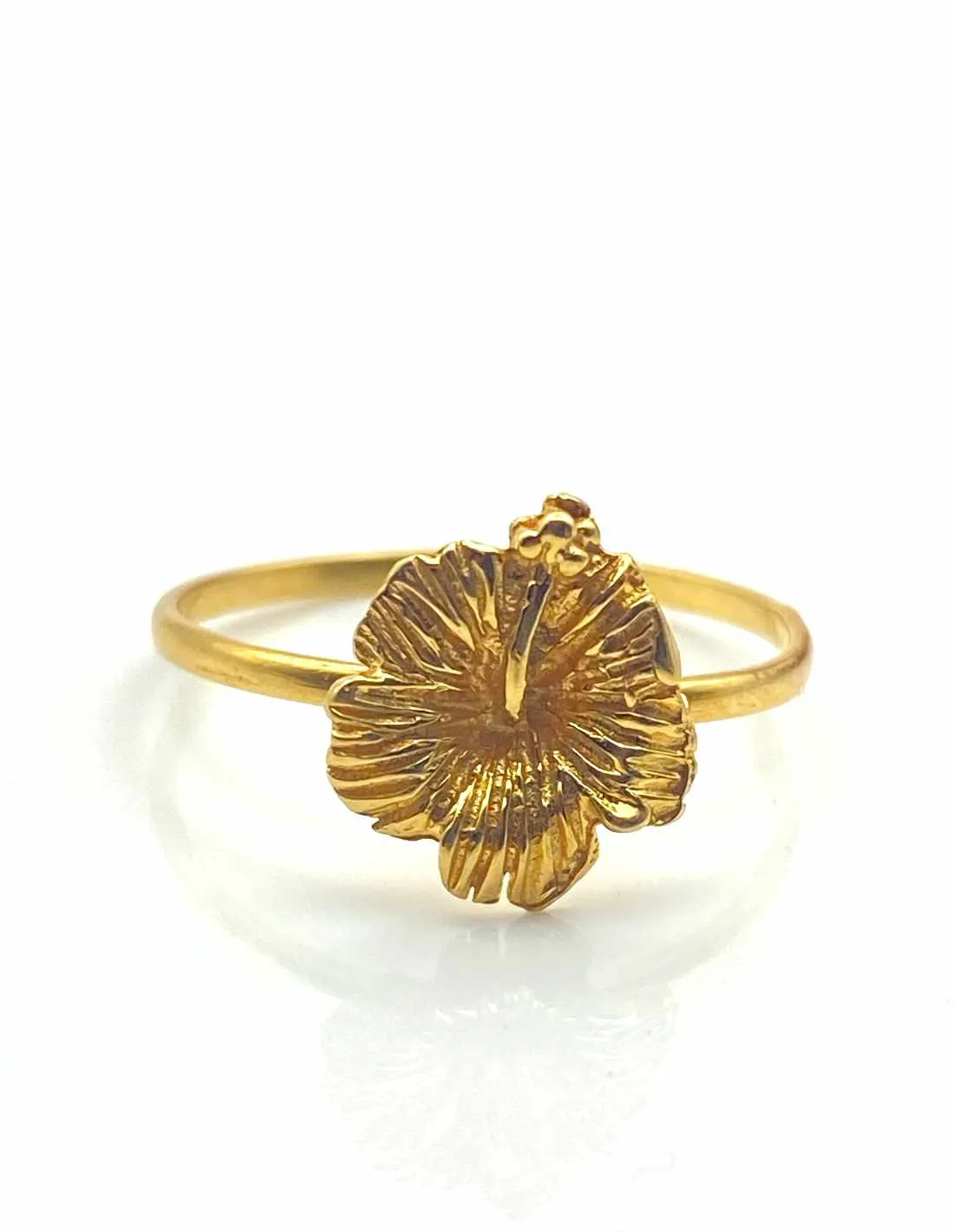 Bague Hibiscus Or