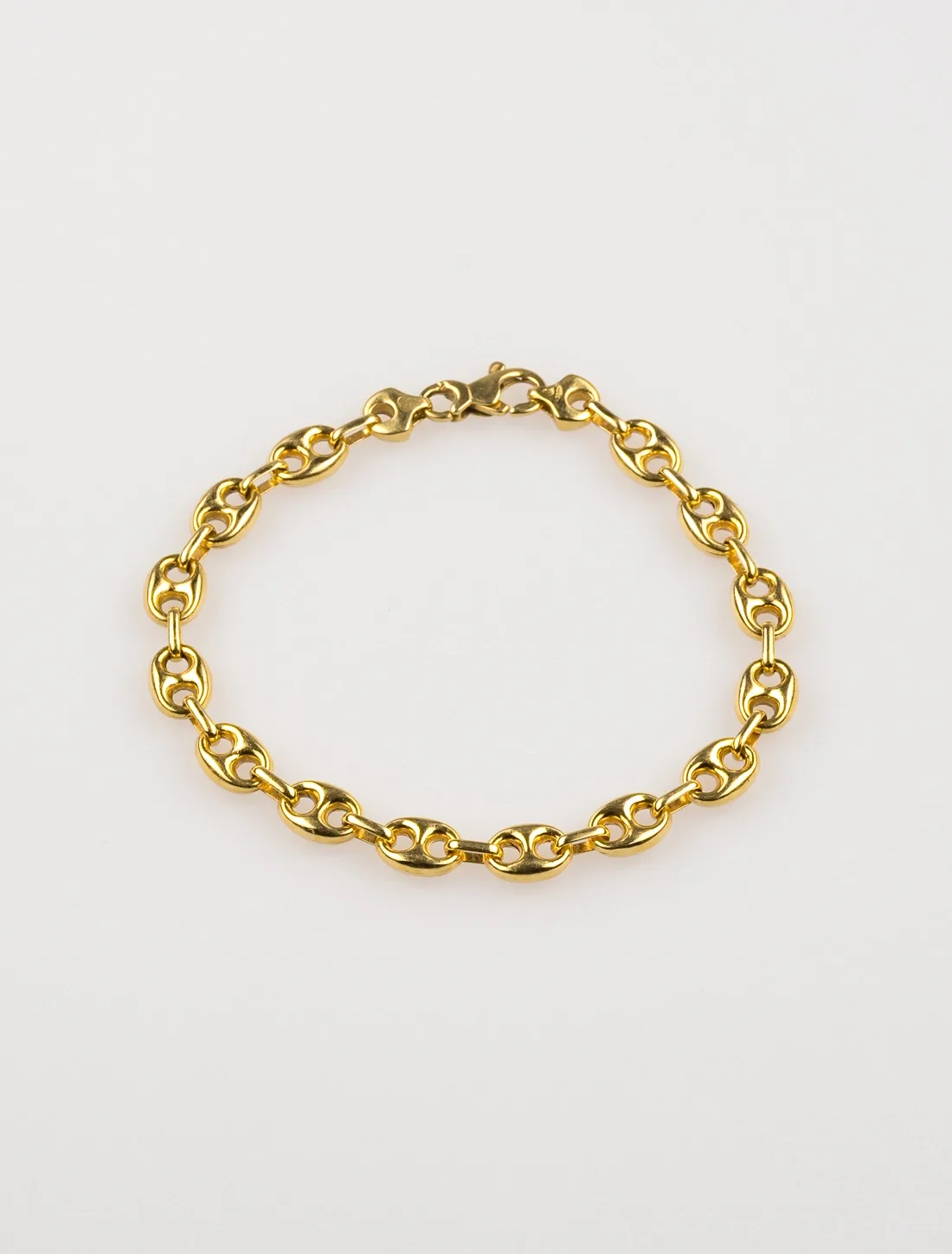 Bracelet grain de café en or jaune 18 carats
