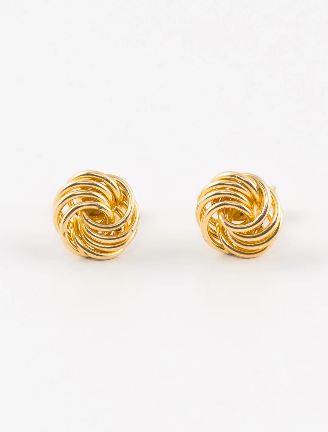 Boucles d'Oreilles Noeud Or Jaune