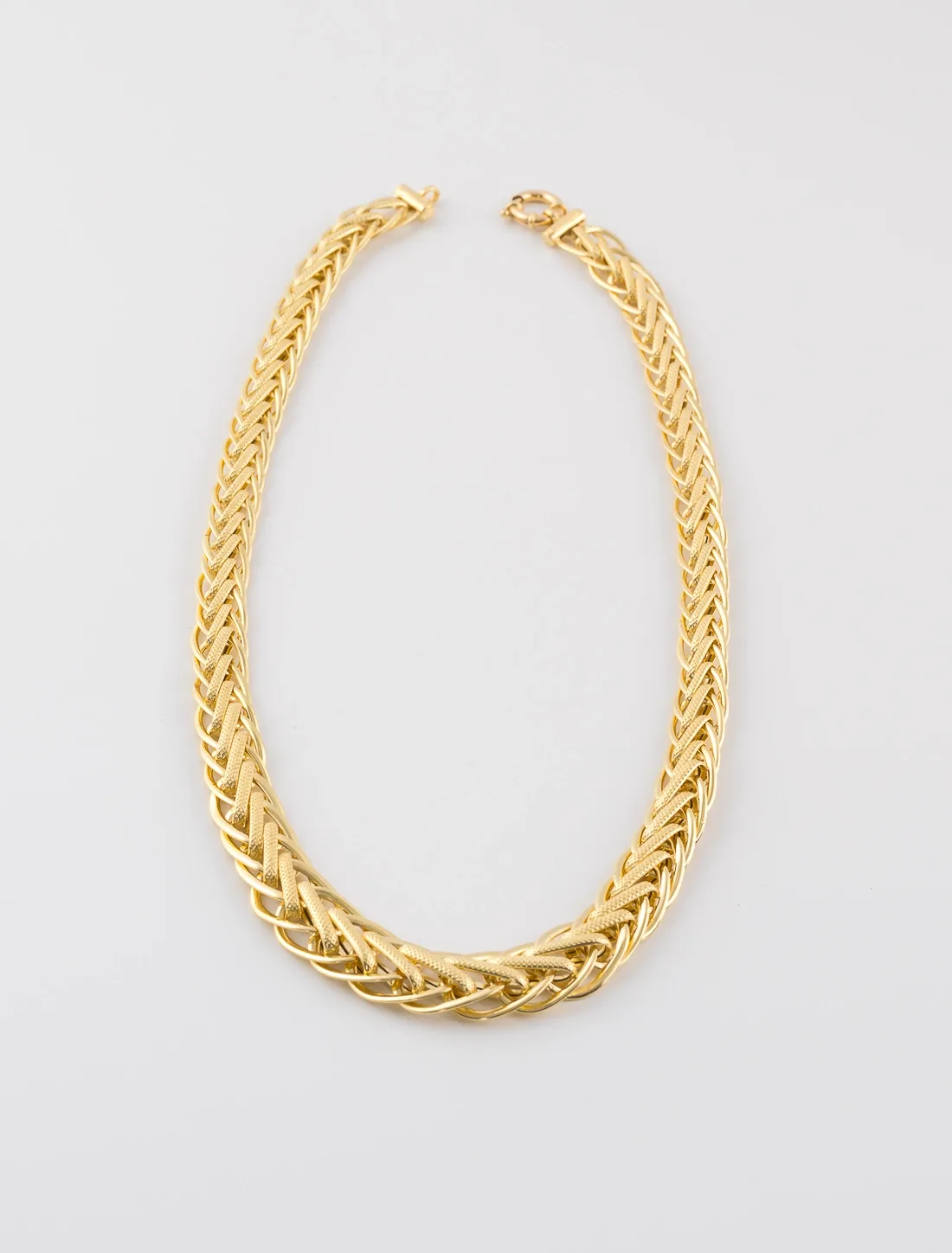 Collier Maille Texture Or Jaune