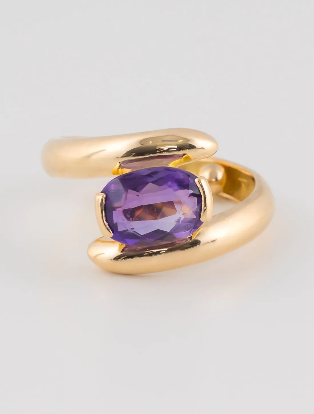 Bague Or Jaune & Améthyste