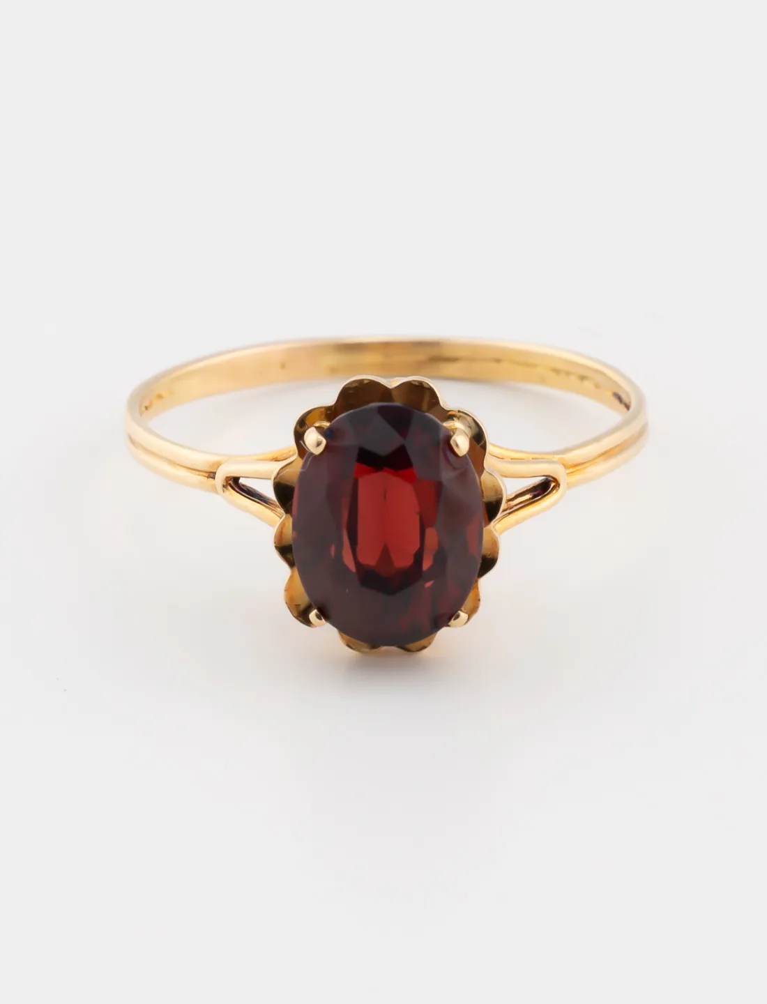 Bague Grenat Or Jaune