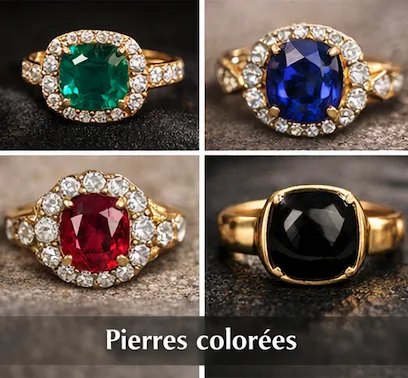 les pierres colorées comme seconde tendance bijoux