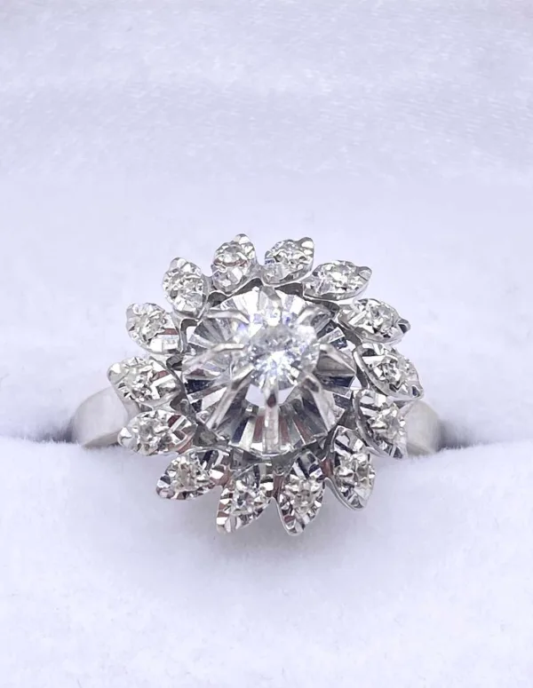 Bague Marguerite Or & Diamants