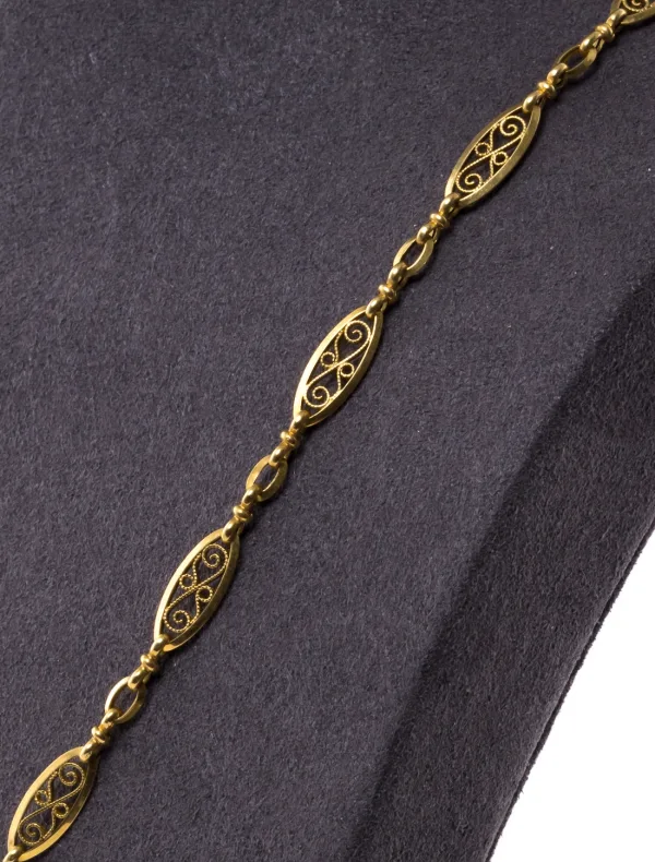 Collier Ancien Filigrane Or Jaune