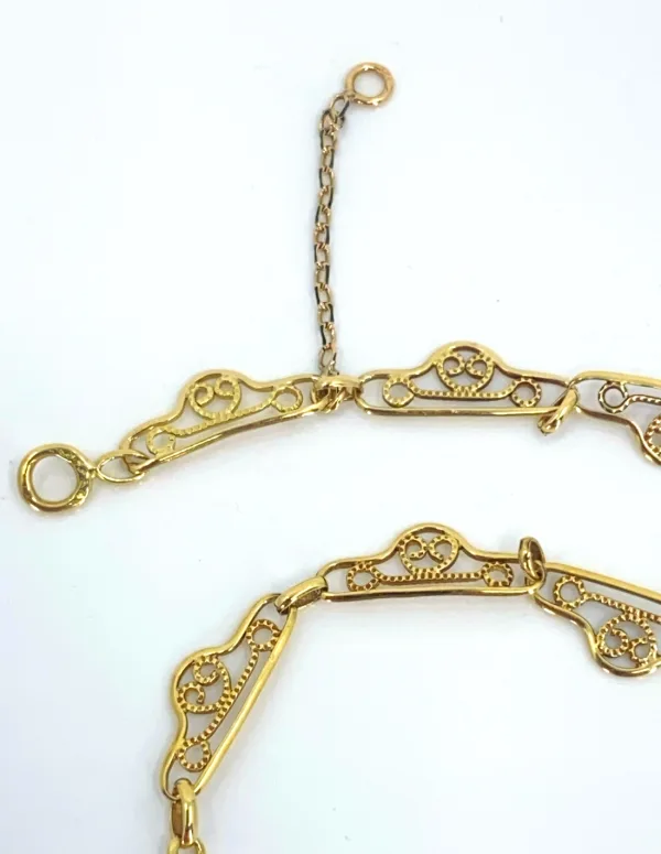 Collier Draperie Or Jaune