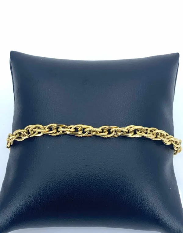 Parure Collier & Bracelet Mailles Or Jaune