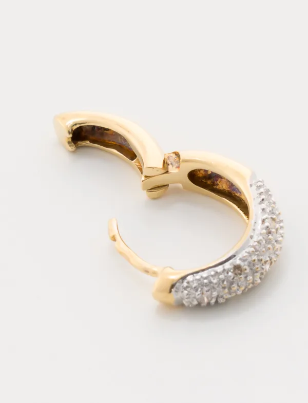 Boucles d'oreilles Créoles Or Jaune & Diamants