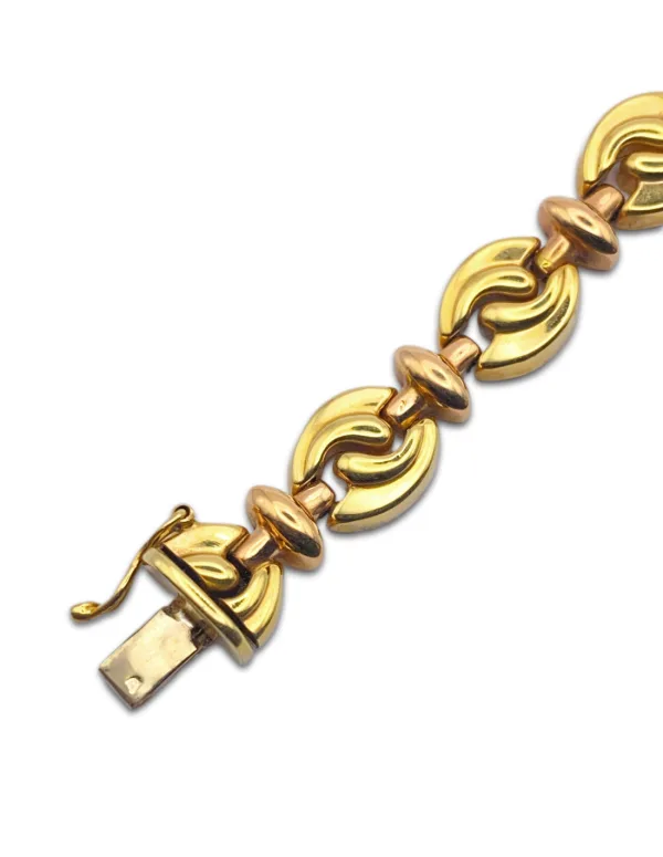 Bracelet Souple Or Jaune & Or Rose 18K
