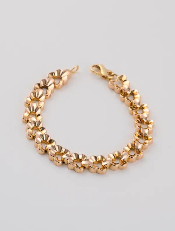 Bracelet Papillons Or Jaune