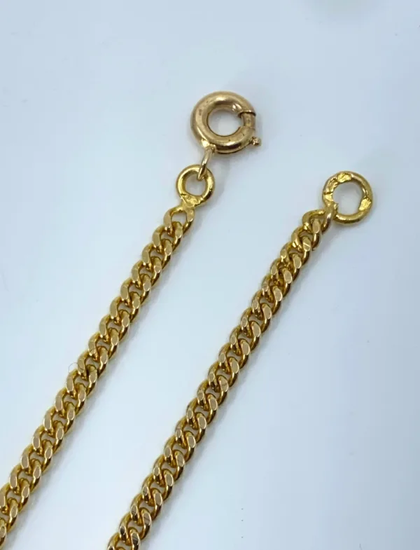 Chaine Maille Gourmette Or Jaune 18K