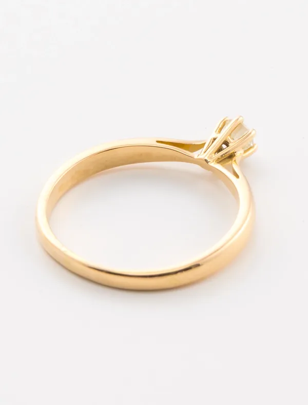 Bague Solitaire Or Jaune