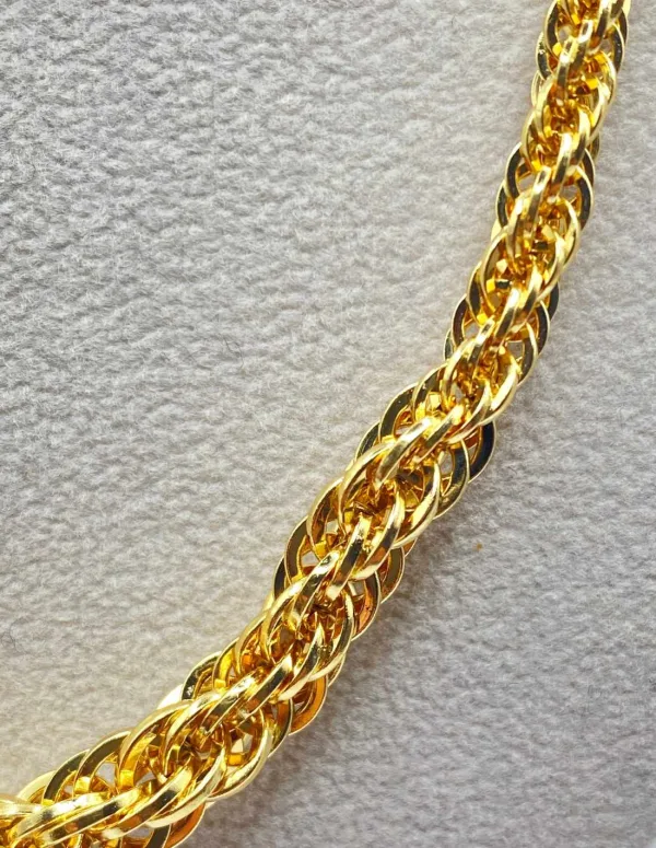 Collier Torsadé en Or Jaune 18K