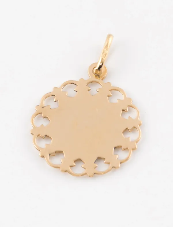 Pendentif Médaille Allah Or Jaune