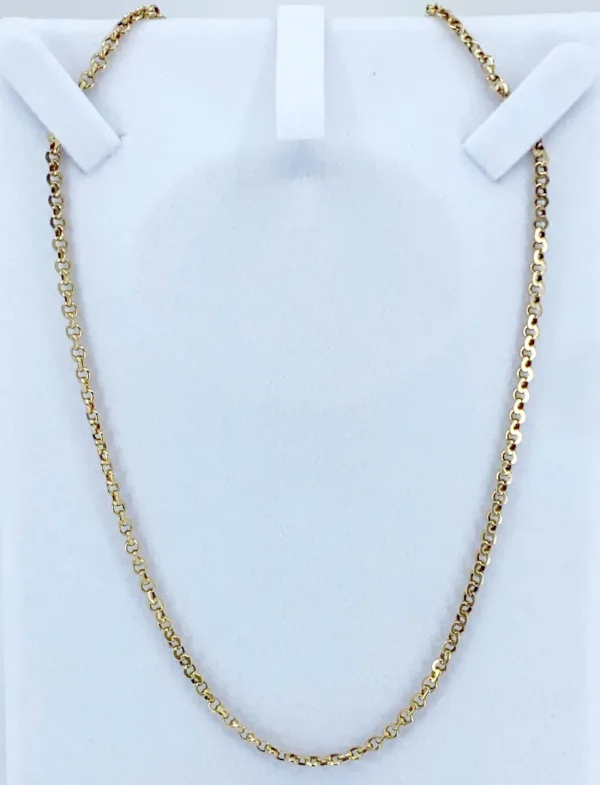 Chaine Mailles Infinity Plates Or Jaune