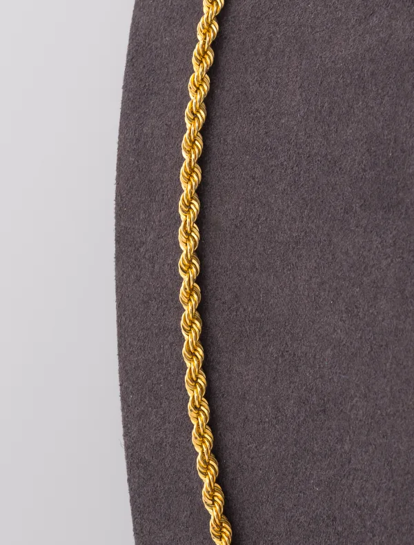 Chaîne Torsadée Or Jaune